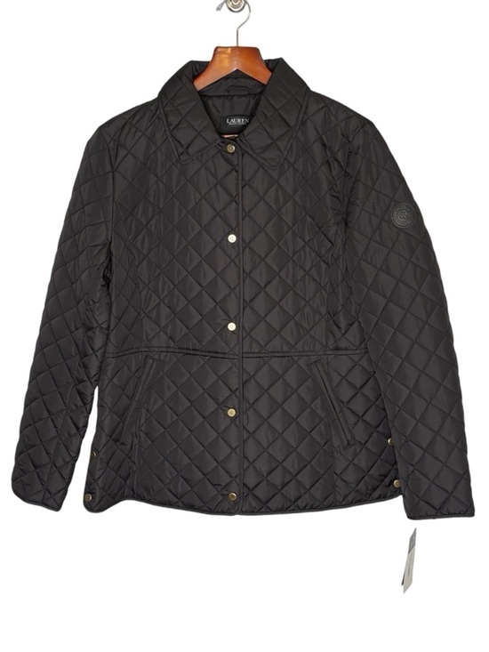 Ralph Lauren Black Label Jackets & Blazers - NWT Lauren Ralph Lauren Black Label Quilted Snap Front Barn Jacket • Black • L
